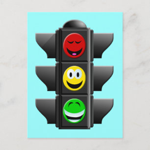 VERKEHRSSIGNAL POSTKARTE