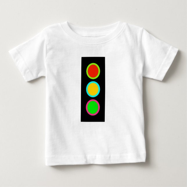 Verkehrssignal Stopp-Caution-Go Mod Stopp Light Fu Baby T-shirt (Vorderseite)
