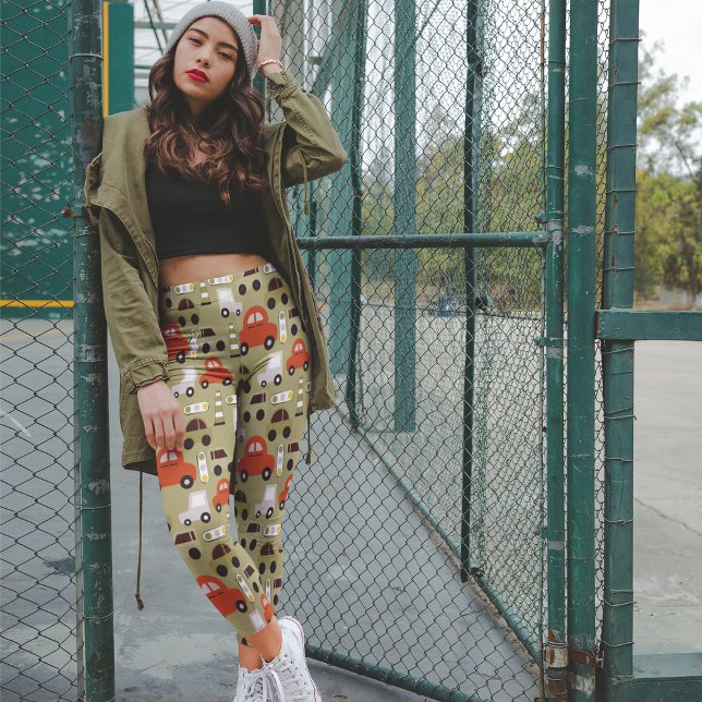 Verkehrssignale und Personenkraftwagen Leggings (Von Creator hochgeladen)