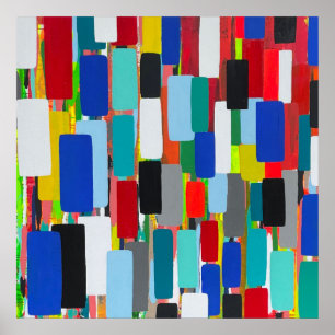 Verkehrsstau 24 x 24 Poster