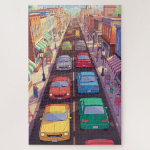 Verkehrsstau-Puzzle Puzzle