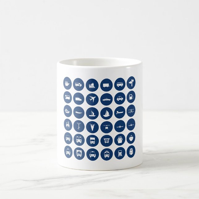 Verkehrszeichen in blau kaffeetasse (Von Creator hochgeladen)