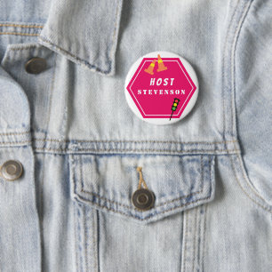Verkehrszeichen Red Name Button