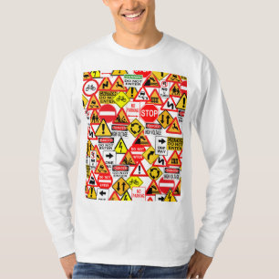 Verkehrszeichen-Shirt - wählen Sie Art u. Farbe T-Shirt