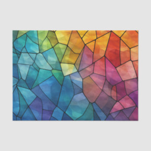 Verkettete Glass-Regenbogen-Dekoupage Seidenpapier