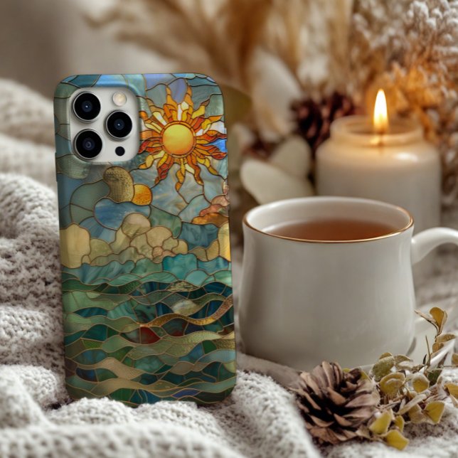Verkettete Glassonne, Wolken und Ocean Design iPhone Hülle (Von Creator hochgeladen)