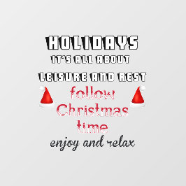 Verklammern der Weihnachtszeit Fensteraufkleber