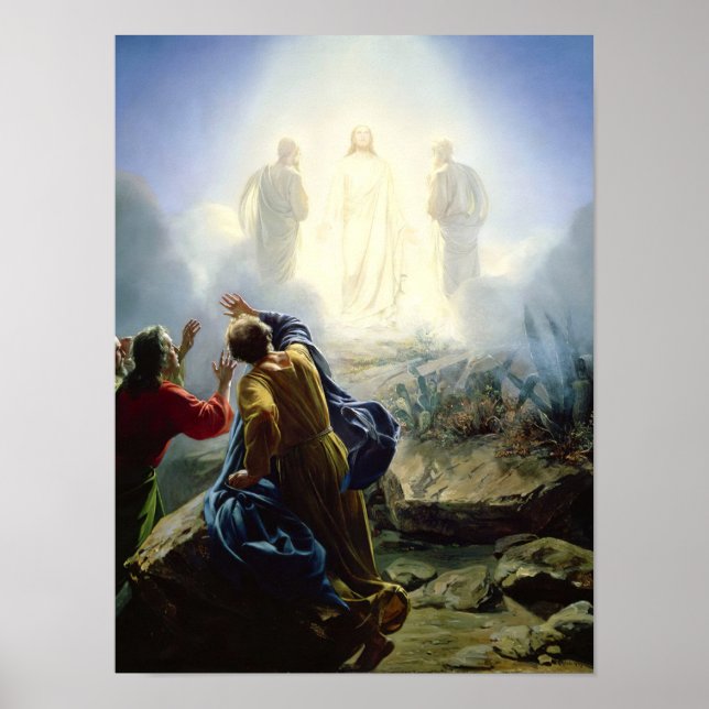 Verklärung Jesu, religiös Poster (Vorne)