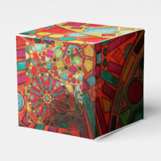 verklebte Ornamente Geschenkschachtel