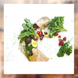 Verklebung von pflanzlichen Fenstern Fensteraufkleber