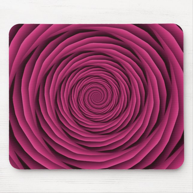 Verkleidete Kabel in rosa Mousepad (Vorne)
