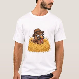 Verkleideter Truthahn Lustiges Erntedankfest T-Shirt