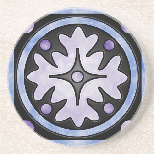 verkleidetes Hartglas Getränkeuntersetzer (Vorne)