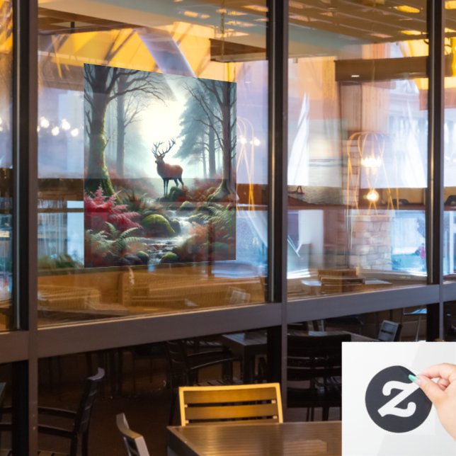 Verkleidung der Ölfarbe Fensteraufkleber (Restaurantfenster)