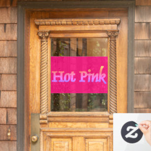Verkleidung des Fensters in Hot Pink Fensteraufkleber