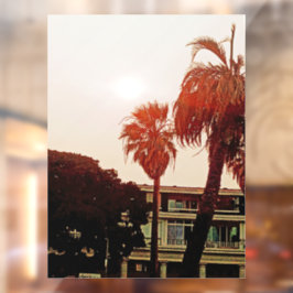 Verkleidung tropischer Fenster Fensteraufkleber