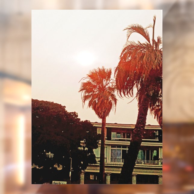 Verkleidung tropischer Fenster Fensteraufkleber (Blatt 2)