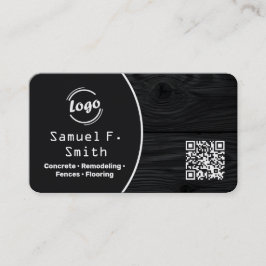 Verkleidung und Zaunbau individuelle QR-Codes Visitenkarte