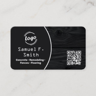 Verkleidung und Zaunbau individuelle QR-Codes Visitenkarte