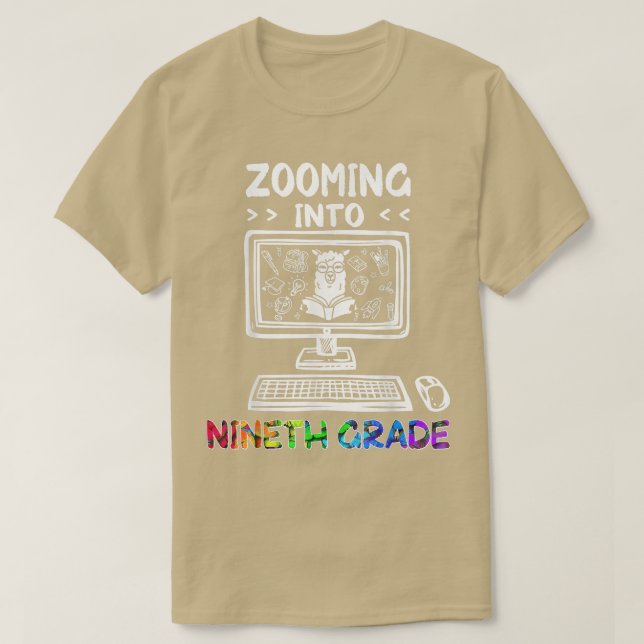 Verkleinerung auf 9. Klasse zurück zur Schule 2020 T-Shirt (Design vorne)