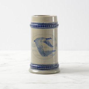 "Verklemmtes" Gans-Nordbier Stein Bierglas