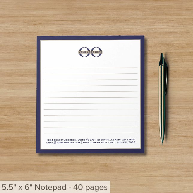 Verknüpfung von Business Notepad mit Logo Notizblock (Von Creator hochgeladen)