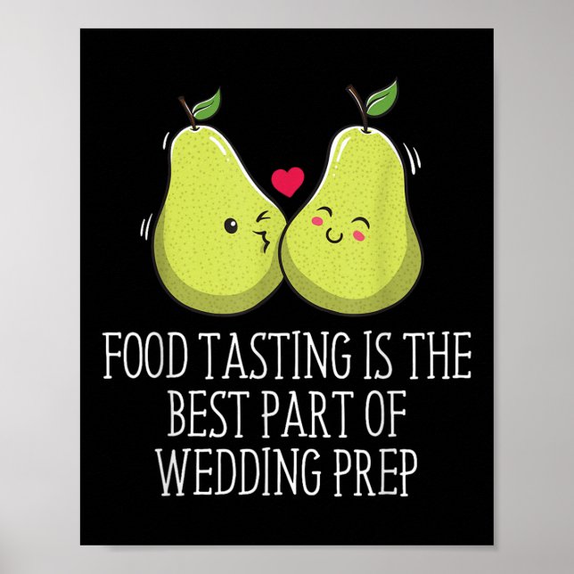 Verkostung der besten Teil der Hochzeit Prep Funny Poster (Vorne)