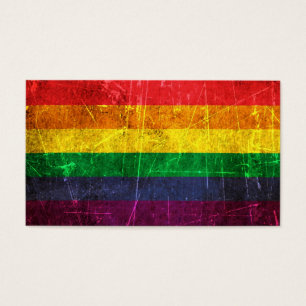 Verkratzte und getragene Vintage Gay