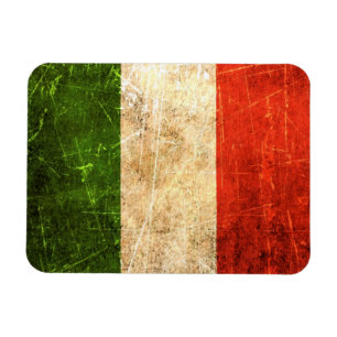 Verkratzte und getragene Vintage italienische Magnet