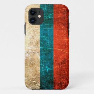 Verkratzte und getragene Vintage russische Flagge Case-Mate iPhone Hülle