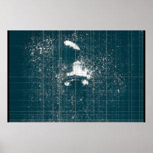 Verkratzter Entwurf Poster