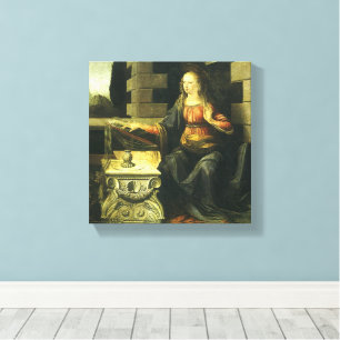 Verkündigung des Herrn von Leonardo da Vinci Leinwanddruck