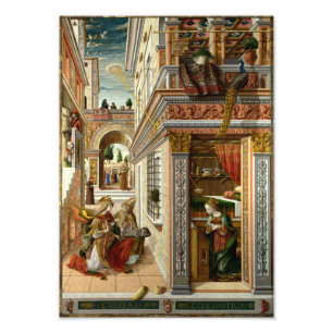 Verkündigung mit dem Hl. Emidius, 1486 Fotodruck
