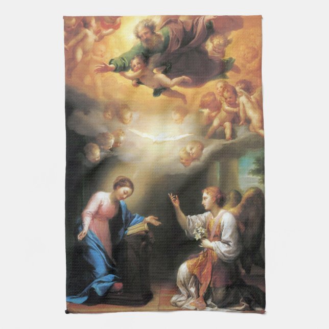 Verkündigung von Anton Raphael Mengs Geschirrtuch (Vertikal)
