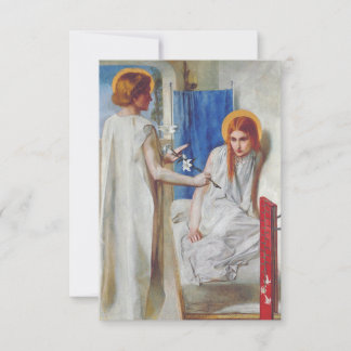 Verkündigungs-Heiligenkarte von Dante Gabriel Ross Dankeskarte