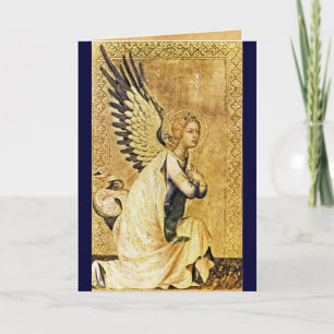 VERKÜNDIGUNGSENGEL ,Goldgelb ,Blauer Saphir Karte