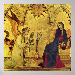 Verkündigungsengel und Madonna Poster