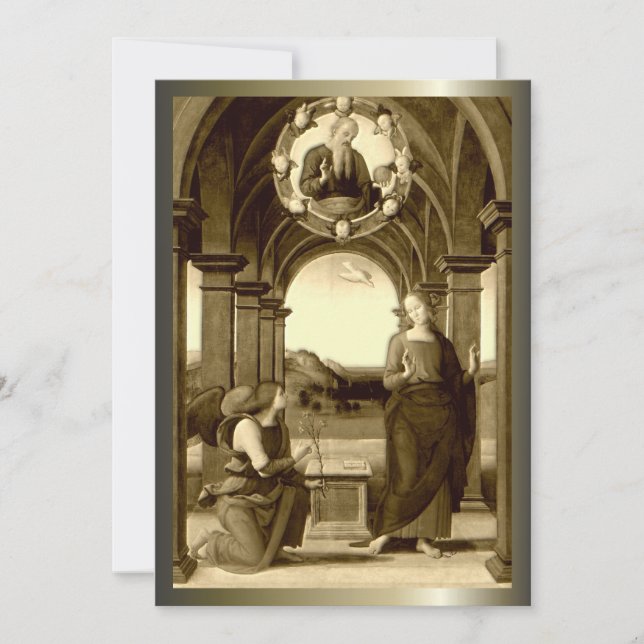 Verkündung der gesegneten Jungfrau Mary (Vorderseite)