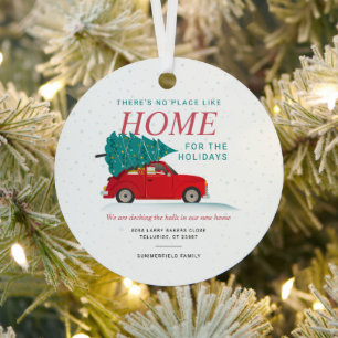 Verkündung der Weihnachtsfeiertage in den neuen Ha Ornament Aus Metall