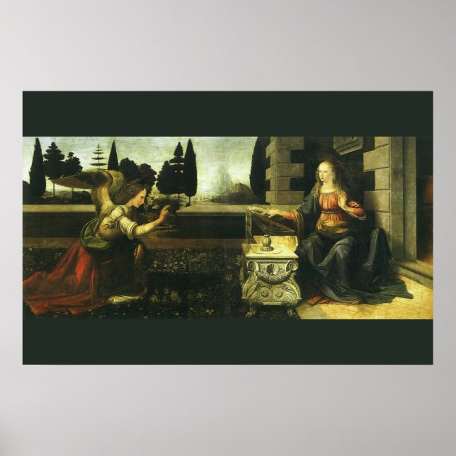 Verkündung des Herrn durch Leonardo da Vinci Poster (Vorne)