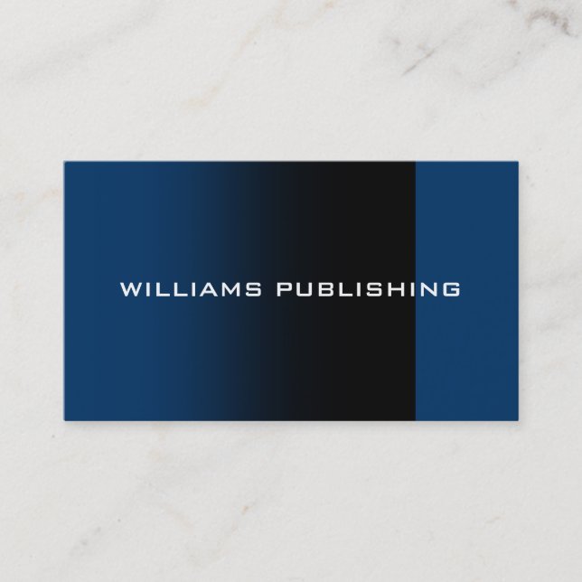 Verlags-" Visitenkarte "Williams (Vorderseite)