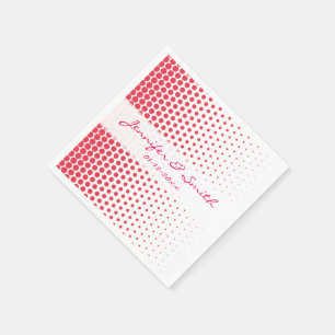 Verlangen Polka-Punkt Modern Weiß Serviette