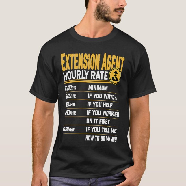 Verlängerung Agent Stundenzahlverlängerung Rekruti T-Shirt (Vorderseite)