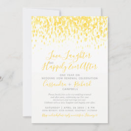 Verlängerung des Gelben Heiratsversprechens 1 Jahr Einladung