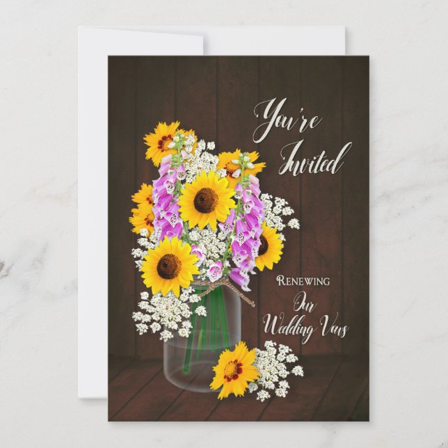 Verlängerung unserer Eheschließungen - Einladung e (Vorderseite)