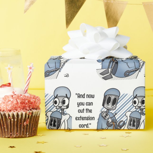 Verlängerungskabel Baby Geschenkpapier (Geburtstagsparty)