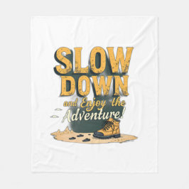 Verlangsamt euch und genießt das Abenteuer! - Gemü Fleecedecke