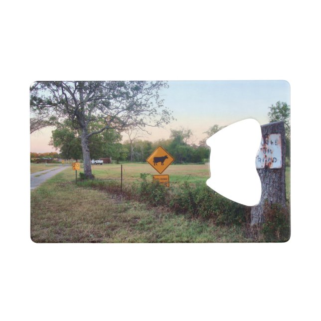 Verlangsamung Kreditkartenflaschenöffner (Vorderseite (Horizontal))