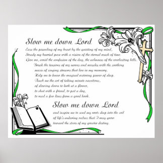 Verlangsamung mich Lord Poster