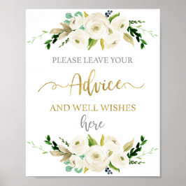 Verlass Advice Babyduschzeichen Poster